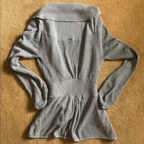 Lululemon Gray Ribbed Knit Cardigan - Picture 2 of 7